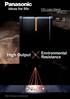 Environmental Resistance. High Output. FAYb Laser Marker LP-S SERIES. FDA Conforming to FDA regulations panasonic.net/id/pidsx/global