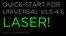 QUICK-START FOR UNIVERSAL VLS 4.6 LASER! FRESH 21 SEPTEMBER 2017