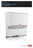 ABB solar inverters. Product manual PVI-6.0/8.0/10.0/12.5-TL-OUTD (6.0 to 12.5 kw)