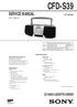 CD RADIO CASSETTE-CORDER. US Model. Ver SPECIFICATIONS