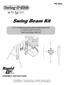 Swing Beam Kit PB 8263 ASSEMBLY INSTRUCTIONS