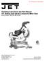Operating Instructions and Parts Manual 10 Sliding Dual Bevel Compound Miter Saw Benchtop Series Model No. JMS-10SCMS
