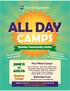 Fun Filled Camps! Extended Care Morning, Lunch, and Afternoon. Register online at   or in person at Quinlan Community Center