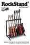 MANUAL FOR MULTIPLE GUITAR RACK STAND RS B/1 FP, RS B/1 FP & RS B/1 FP