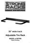 30 wide track Adjustable Tire Rack