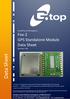 Data Sheet. Data Sheet. GlobalTop Technology Inc. Fox-2 GPS Standalone Module. Revision: V01
