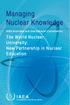 Managing Nuclear Knowledge