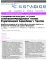 Comparative Analysis of Open Innovation Management: Finnish Experience and Kazakhstan s Practice