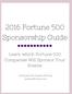 2016 Fortune 500 Sponsorship Guide