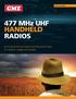 477 MHz UHF HANDHELD RADIOS