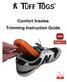 Comfort Insoles Trimming Instruction Guide. Page 11!