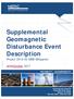 Supplemental Geomagnetic Disturbance Event Description