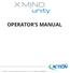 OPERATOR S MANUAL. Operator s manual X-Mind unity W V1 (15) 04/2015 NUN0EN010G