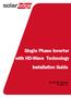 Single Phase Inverter with HD-Wave Technology Installation Guide. For North America Version 1.1