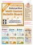 Math Games Bulletin Board