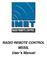 RADIO REMOTE CONTROL. M550L User s Manual