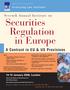 Securities Regulation in Europe A Contrast in EU & US Provisions