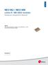 NEO-8Q / NEO-M8. u-blox 8 / M8 GNSS modules. Hardware Integration Manual