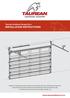 Taurean Sectional Garage Door INSTALLATION INSTRUCTIONS