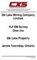 Elk Lake Mining Company Limited. VLF EM Survey Over the. Elk Lake Property. James Township, Ontario