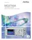 Product Brochure MG3700A. Vector Signal Generator. 250 khz to 3 GHz, 250 khz to 6 GHz (Option) Excellent Eco Product