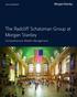 The Radcliff Schatzman Group at Morgan Stanley. Comprehensive Wealth Management
