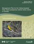 Management Plan for the Yellow-breasted Chat virens subspecies (Icteria virens virens) in Canada