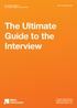 The Ultimate Guide to the Interview