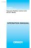 SYSMAC C500-NC222-E Two-axis Position Control Unit (NC221 Mode) OPERATION MANUAL