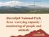 Snøhetta Dovrefjell National Park Area carrying capacity / monitoring of people and animals