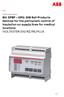 BU: EPBP GPG: DIN Rail Products Devices for the permanent control of insulation on supply lines for medical locations ISOLTESTER-DIG-RZ/RS/PLUS