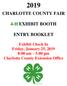 CHARLOTTE COUNTY FAIR 4-H EXHIBIT BOOTH ENTRY BOOKLET