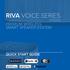 RIVA VOICE SERIES PREMIUM WIRELESS SMART SPEAKER SYSTEM QUICK START GUIDE