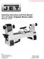 Operating Instructions and Parts Manual 12 x 21-inch, 6-Speed Wood Lathe Model JWL-1221SP