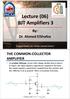 Lecture (06) BJT Amplifiers 3