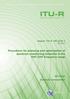 Procedures for planning and optimization of spectrum-monitoring networks in the VHF/UHF frequency range