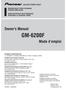 GM-6200F. Owner s Manual. Mode d emploi BRIDGEABLE FOUR-CHANNEL POWER AMPLIFIER AMPLIFICATEUR DE PUISSANCE PONTABLE A QUATRE VOIES