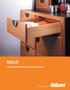 SOLO Concealed Runners for wood drawers