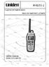 MHS050-2 FLOATING VHF MARINE RADIO RADIO VHF MARITIME FLOTTANTE OWNER S MANUAL GUIDE D UTILISATION