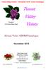 Tumut Valley Violets - November Colour Catalogue. African Violet COLOUR Catalogue. November 2018