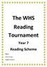 The WHS Reading Tournament