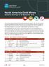 North America Gold Mines Quarterly Summary to 30 September 2018
