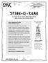 STINK-O-RAMA.   An Event Kit of Games That Don t Stink (But Feature Our Friend, Stink) Dear Chairperson of the Stink-O-Rama Games,