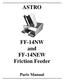 ASTRO. FF-14NW and FF-14NEW Friction Feeder. Parts Manual