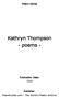 Kathryn Thompson - poems -
