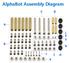 AlphaBot Assembly Diagram