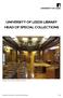 UNIVERSITY OF LEEDS LIBRARY HEAD OF SPECIAL COLLECTIONS