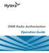 DMR Radio Authorization Operation Guide