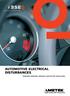 Advanced Test Solutions for EMC AUTOMOTIVE ELECTRICAL DISTURBANCES TRANSIENT EMISSIONS, IMMUNITY AND BATTERY SIMULATIONS