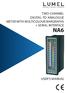 TWO-CHANNEL DIGITAL-TO-ANALOGUE METER WITH MULTICOLOUR BARGRAPHS + SERIAL INTERFACE NA6 USER S MANUAL